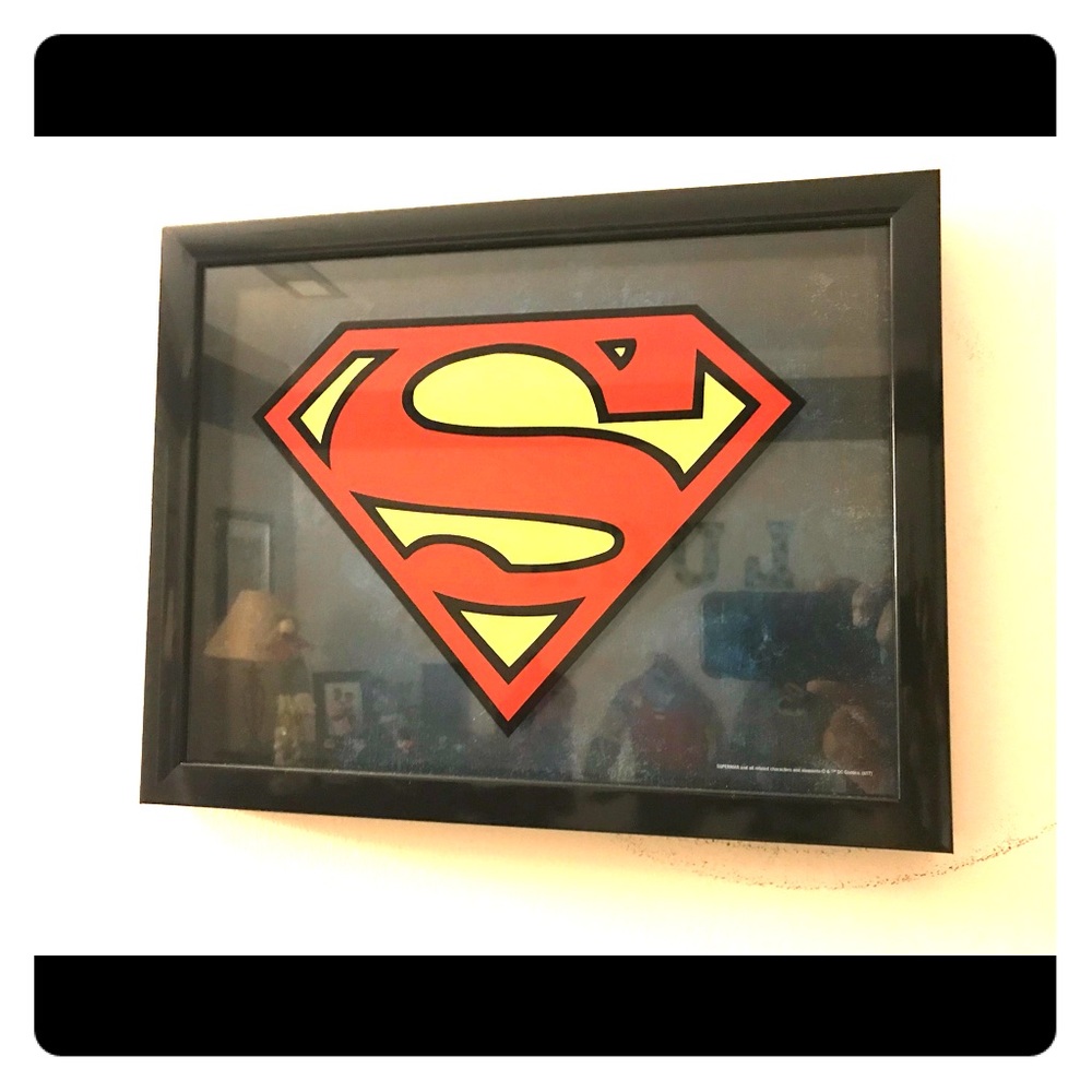Framed Superhero Print Set
